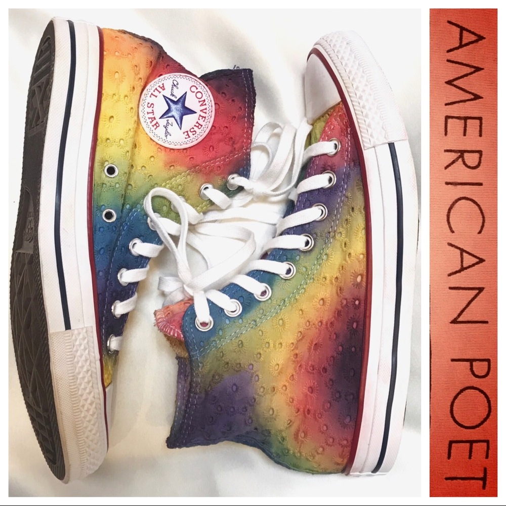✨New✨ONE-OF-A-KIND 🌈 Eyelet Chuck Taylor CONVERSE